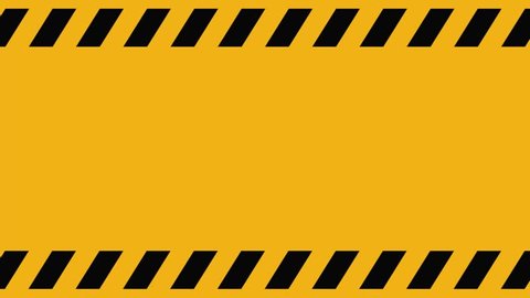 Yellow Warning Animation Sign