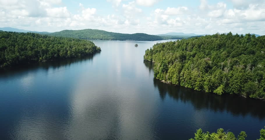 Adirondack Mountains Saranac Lake Aerial