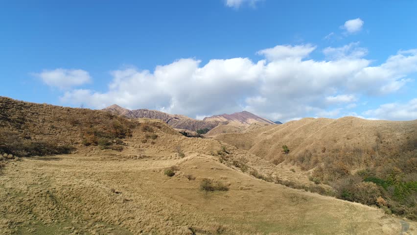 landscape of south Aso area in Japan