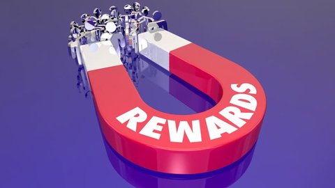 Rewards Incentives Appreciation Magnet Pulling People 3d Animation