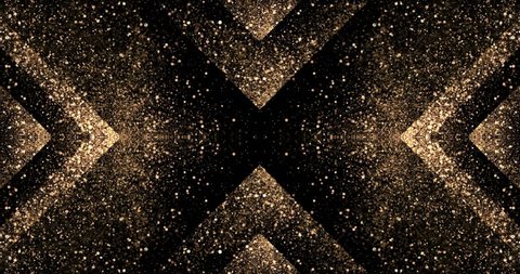 Loop Background of luxurious golden glitter particle Video stock