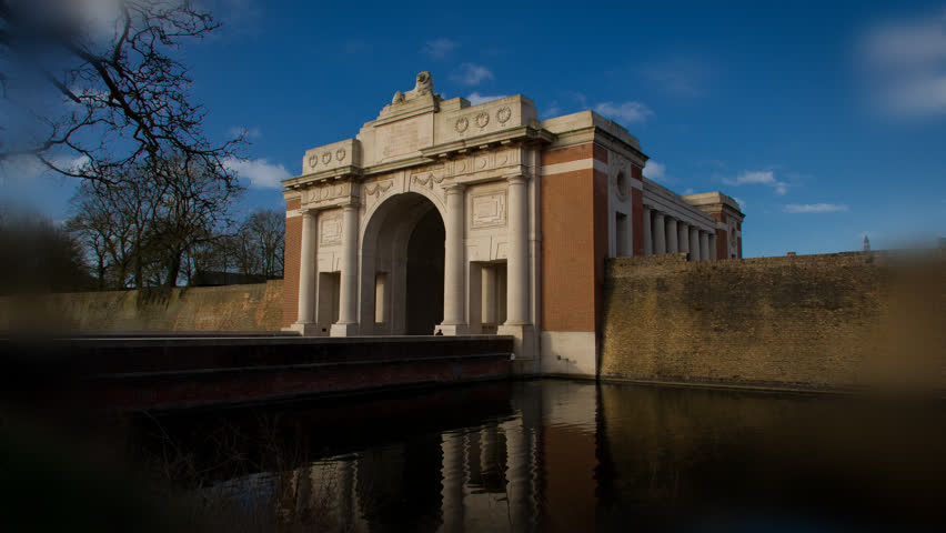 Places of remembrance world war 1 : Menin Gate Memorial, Ypres, Belgium