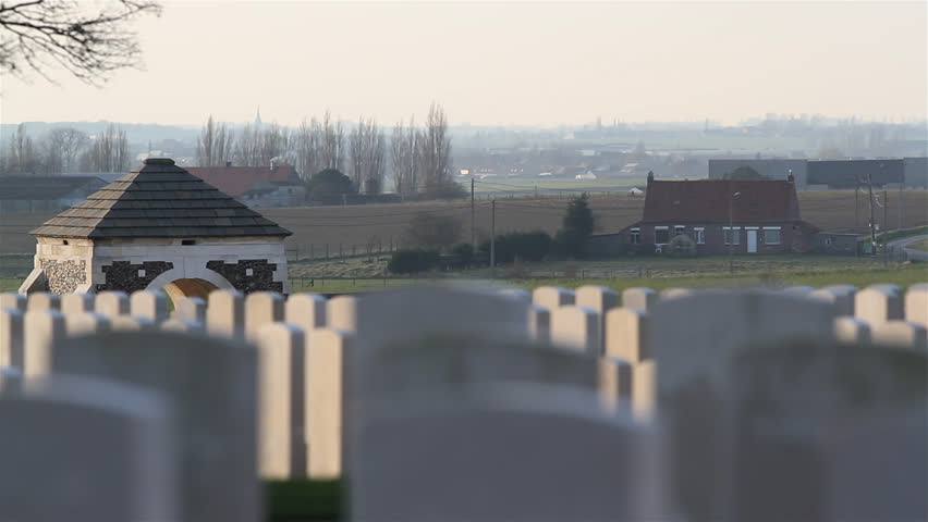 Places of remembrance world war 1 : Tyne Cot Cemetery, Ypres, Belgium  
