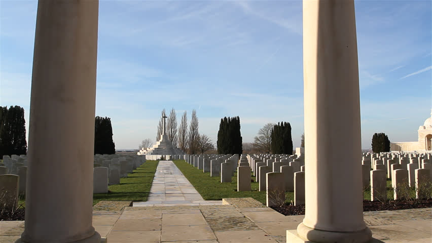 Places of remembrance world war 1 : Tyne Cot Cemetery, Ypres, Belgium  