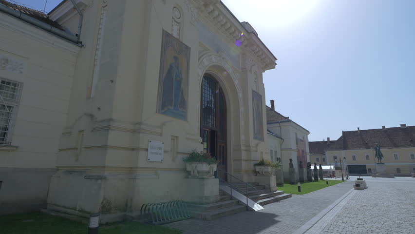 Alba Iulia, Romania - December, 2016: The Union Hall in Alba Iulia, Romania