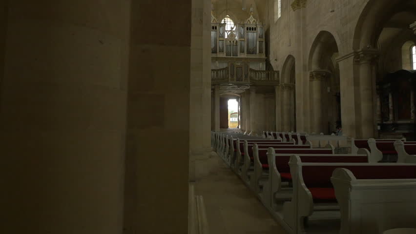 Alba Iulia, Romania - December, 2016: Interior of the Roman Catholic Church in Alba Iulia | Shutterstock HD Video #1015598737