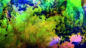 1920x1080 25 Fps. Very Nice Abstract Watercolor in Water Texture Video.