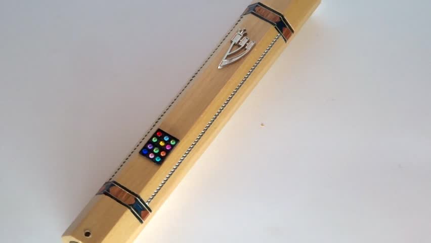 Juwish Mezuza in motion - judaica simbol