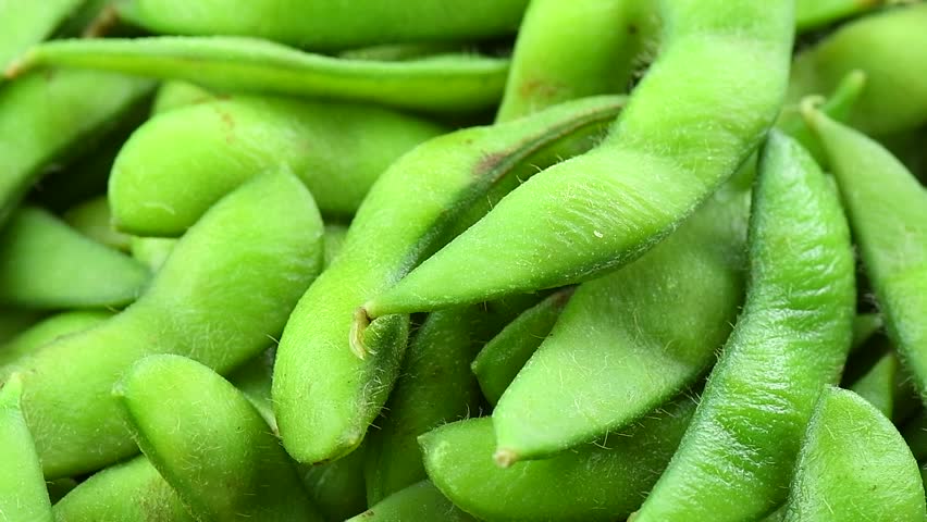 green soy beans rotation Royalty-Free Stock Footage #1015697593