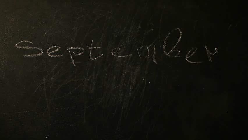 black Chalkboard September