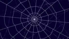 several webs move against a blue background