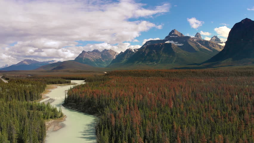 4k ultra hd video of canadian rockies