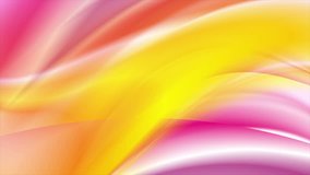Bright yellow and pink waves abstract motion background. Seamless looping. Video animation Ultra HD 4K 3840x2160