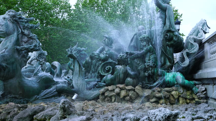 La fontaine des Girondins, Bordeaux, France, Europe
