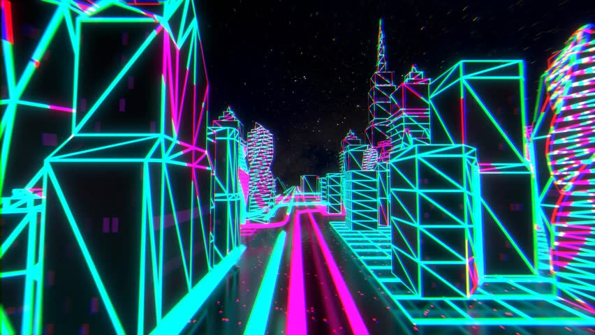 80s style neon