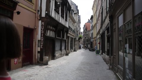 Medieval city in France - Rouen