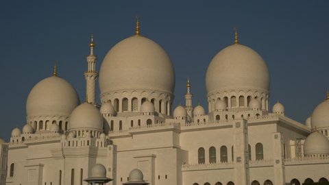 Sheikh Zayed Grand Mosque Abu Dhabi Stock Footage Video (100% Royalty 