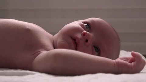 Newborn lying relaxed