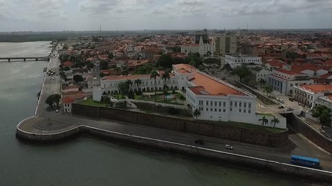 Government house lions palace in Sao Luis Maranhao Brazil