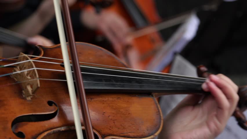 Musician Playing Violin Quartet on a Concert Royalty-Free Stock Footage #1015847008