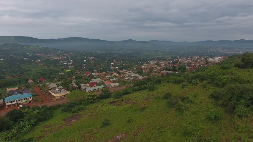 aerial kiboga district central region uganda Stock Footage Video (100