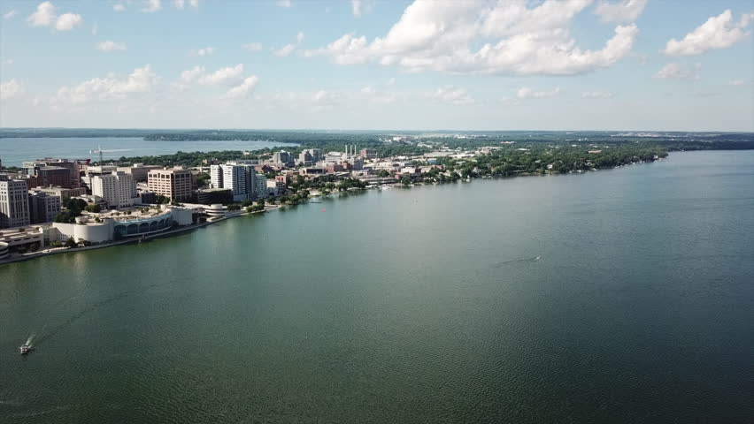 Madison, Wisconsin Aerial Spin Shot