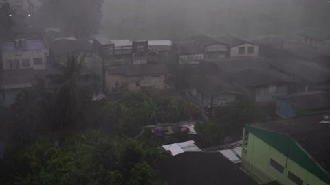 Steam Over Rooftops Dawn Stock Footage Video (100% Royalty-free 