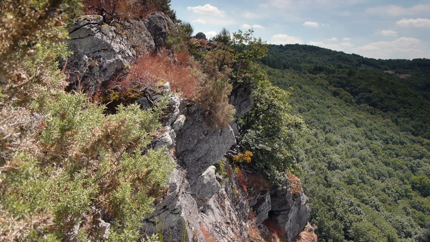 Landscape of Rock of Oetre in Normandy, France