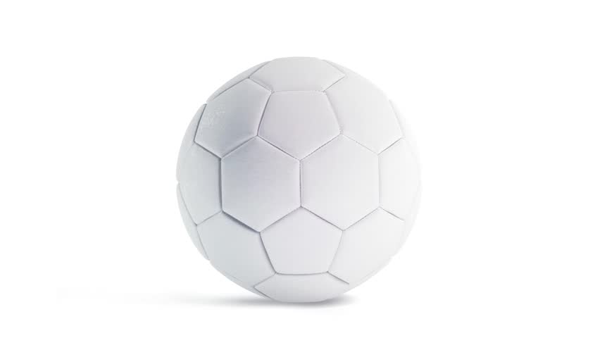 Blank White Soccer Ball Mockup Stock Footage Video 100 Royalty Free 1015905547 Shutterstock