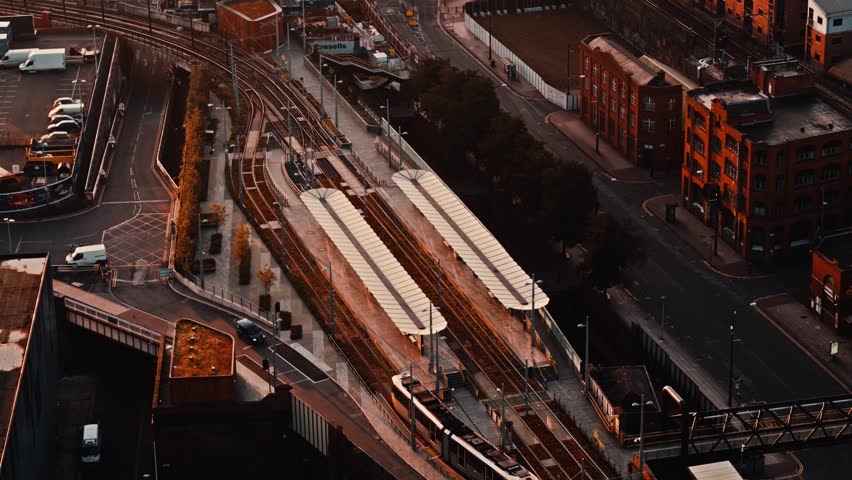 Aerial View of Manchester, United Kingdom