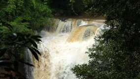 Beautiful view of Haew suwat waterfall ,Khao Yai national park ,Thailand