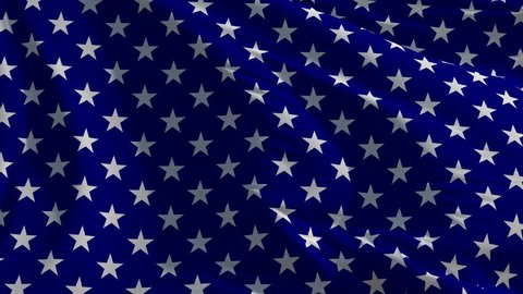 Flag/Banner with Stars: seamless loop animation (full screen, 4K)