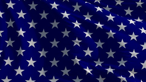 Flag/Banner with Stars: seamless loop animation (full screen, 4K)