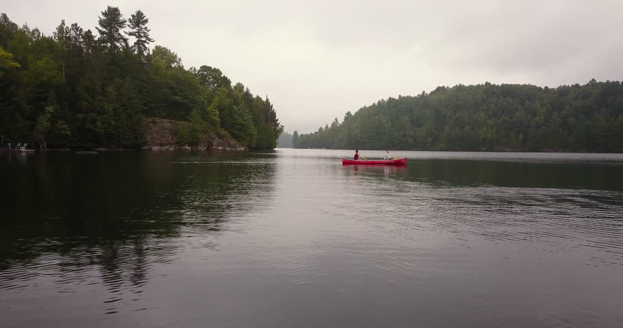 Cottage country aerial