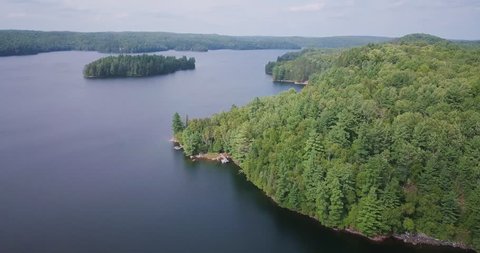 Cottage country aerial