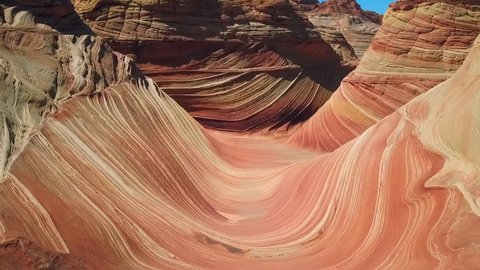 Pan: Waves on the Rocks in the Desert, The Wave, Arizona