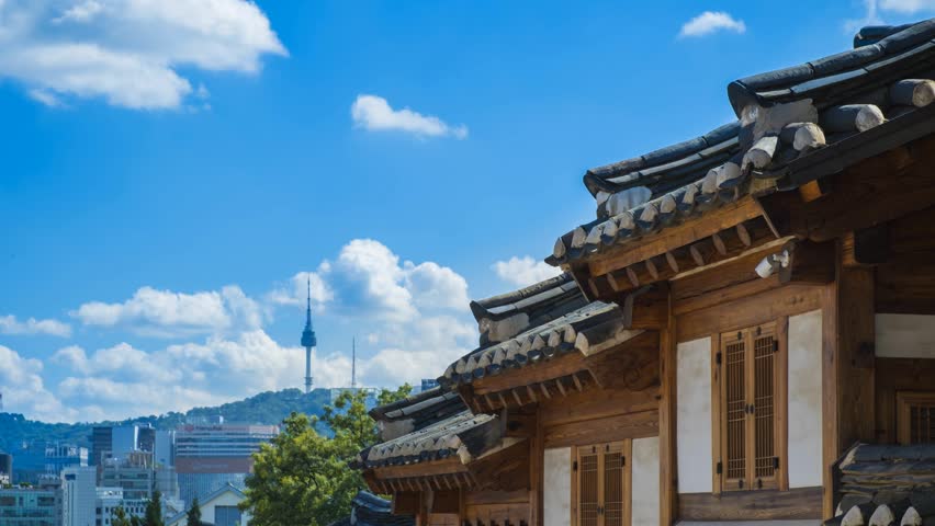 Bukchon Hanok Village in Seoul, South Korea