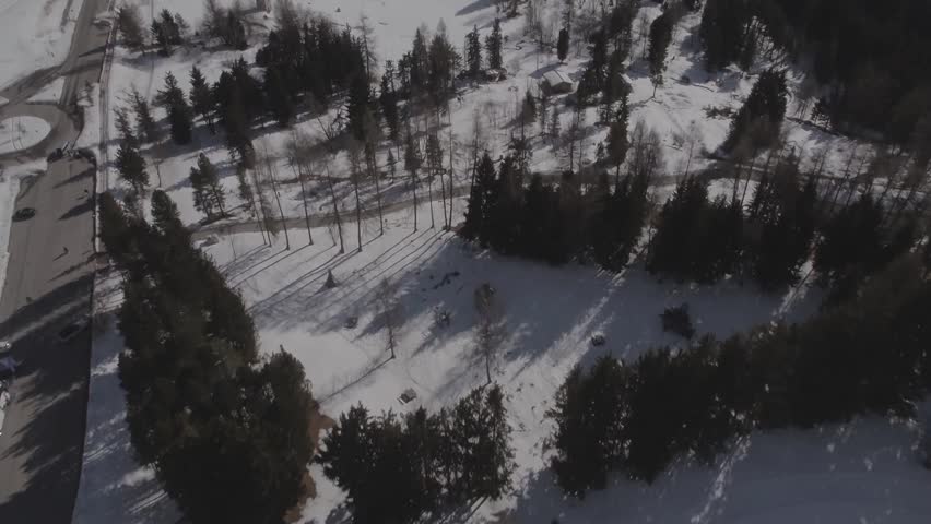 Aerial footage drone view of Apls mountain in Monte Bondone Trento Trentino italy // no video editing