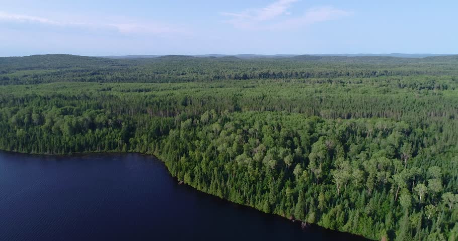 The Gunflint Trail is an Isolated part of the Superior National Forest