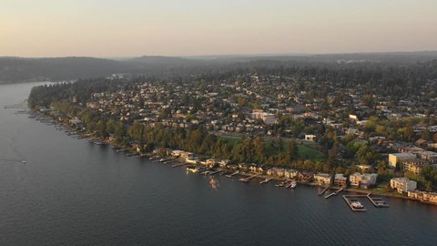 Aerial view of Kirkland from North to south.  
