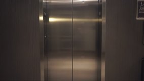 Elevator doors open and close video footage