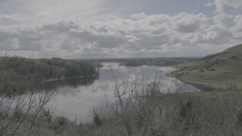 Woodland Area With Epic Clouds Reflecting Off Lake - 4K - 60FPS - VLOG - Ungraded