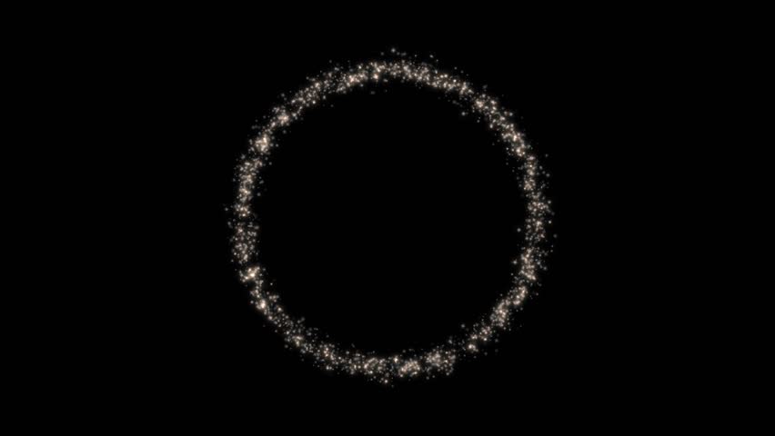Circle On Black Background Stock Footage Video (100% Royalty-free