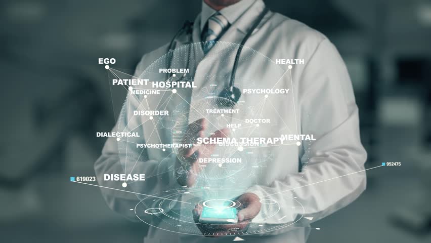 Doctor holding in hand Schema therapy