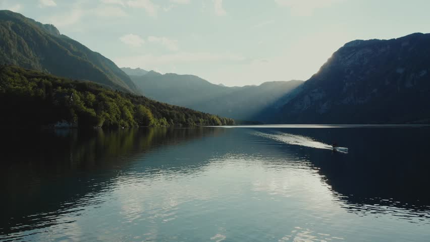 Beautiful Bohinj lake, Slovenia