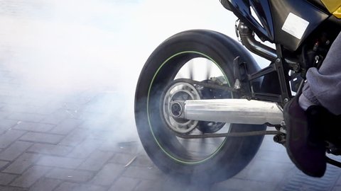 Motorcycle Burnout Background.