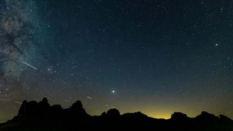 Milky Way Rising over the Mojave Desert near Needles, California