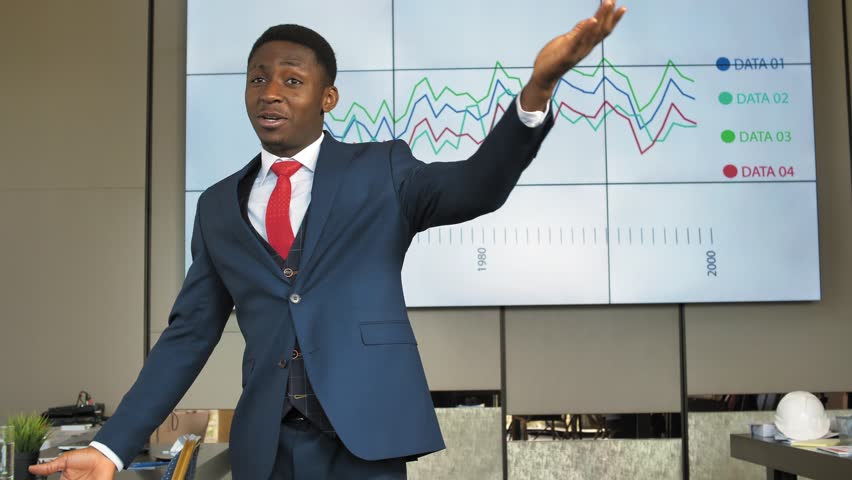 A novice businessman defends his startup project in slow motion - Powered by Shutterstock - Get 15% off with code: PIKWIZARD15