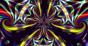 kaleidoscope optical ilusion colorful. 4k 4096x2169, 60p.	

