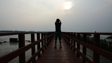 Silhouette of Man in Wheelchair Stock Footage Video (100% Royalty ...